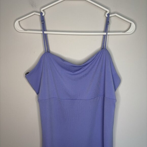FOREVER 21 Knit Dress Womens L Lavendar Spaghetti Strap Mini - Picture 4 of 5